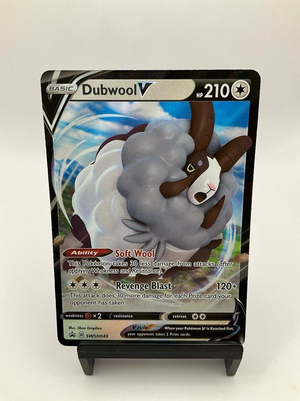 2020 Pokemon Dubwool V SWSH049 Black Star Promo