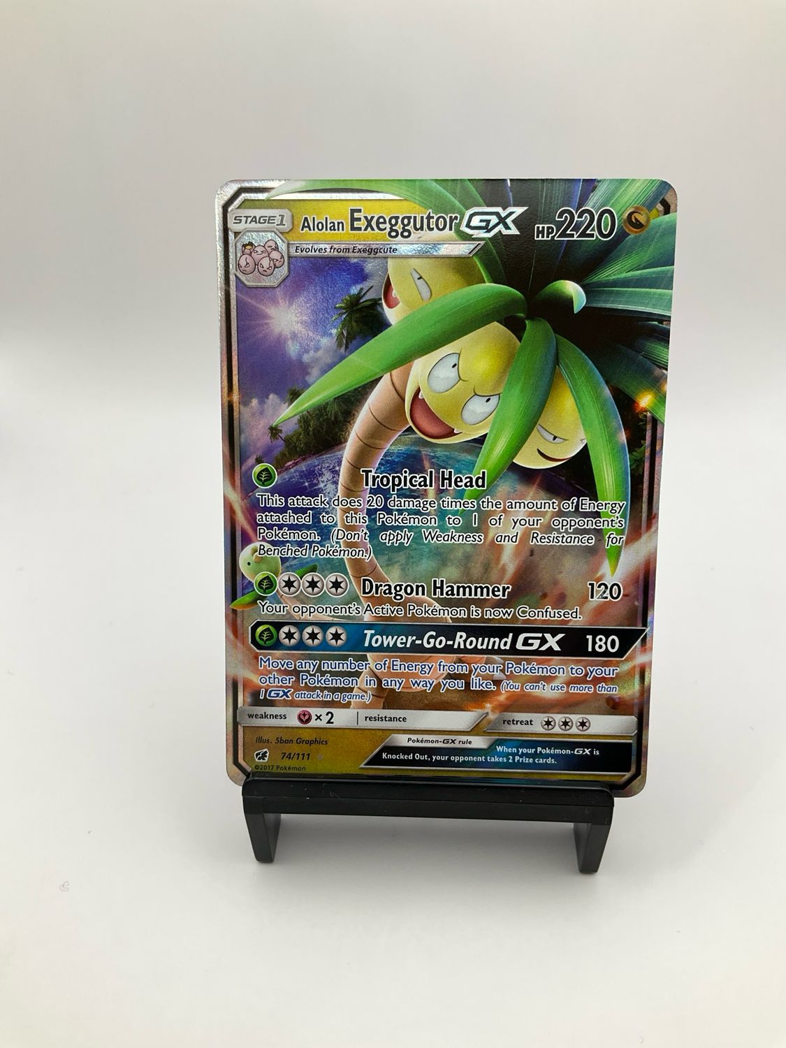 2017 Pokemon Alolan Exeggutor GX 74/111