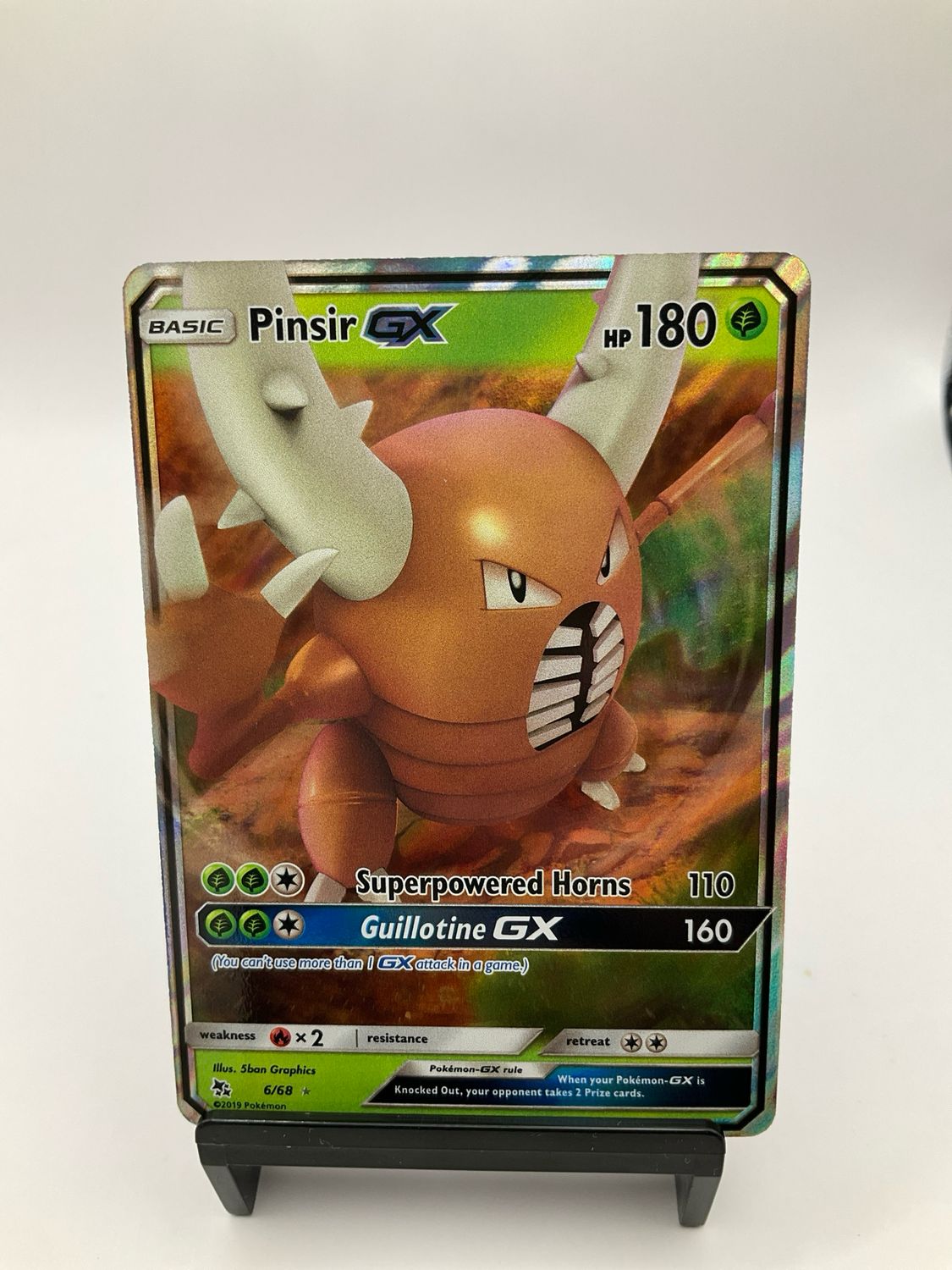 2019 Pokemon Pinsir GX 6/68