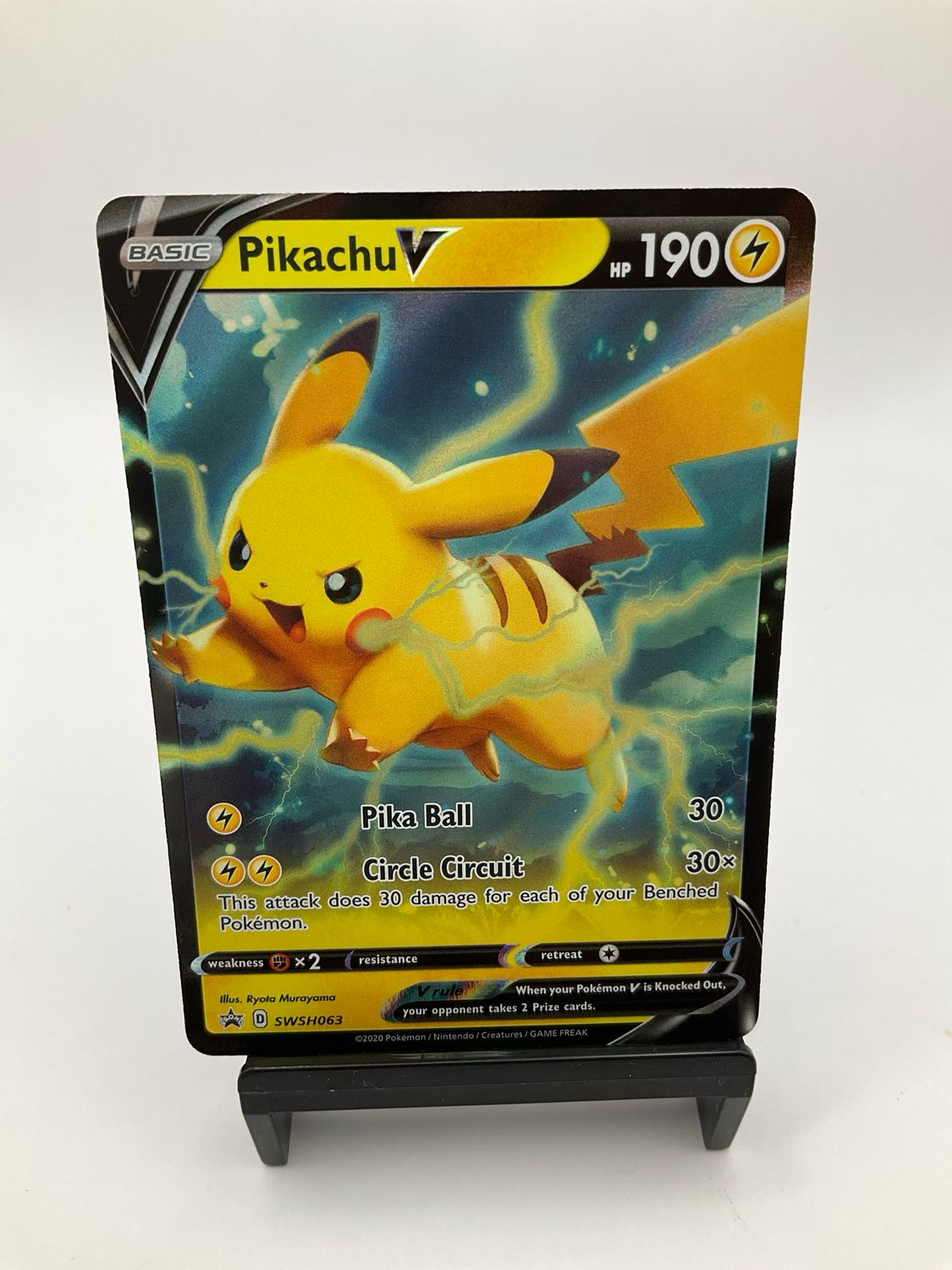 2020 Pokemon Pikachu V SWSH063 Black Star Promo