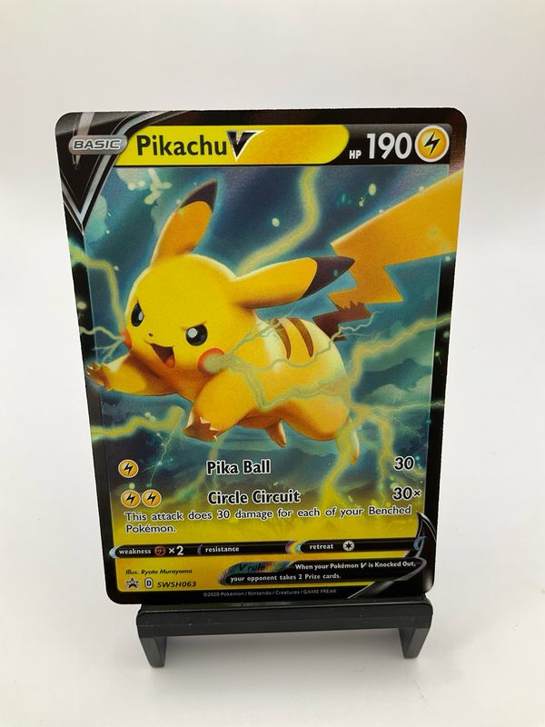 2020 Pokemon Pikachu V SWSH063 Black Star Promo
