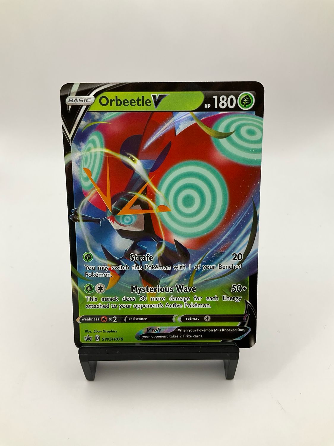 2020 Pokemon Orbeetle V SWSH078 Black Star Promo