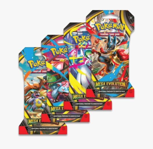 PRE-ORDER: POKEMON MEGA EVOLUTION SLEEVED BOOSTER PACK