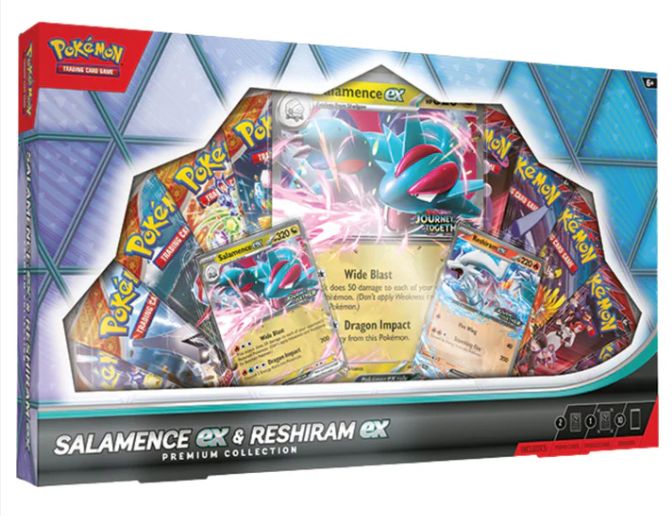 Salamence EX &amp; Reshiram Ex Premium Collection