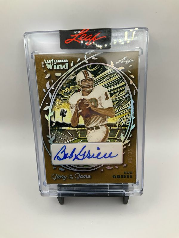2025 LEAF GLORY OF THE GAME BOB GRIESE  AUTO 8/35