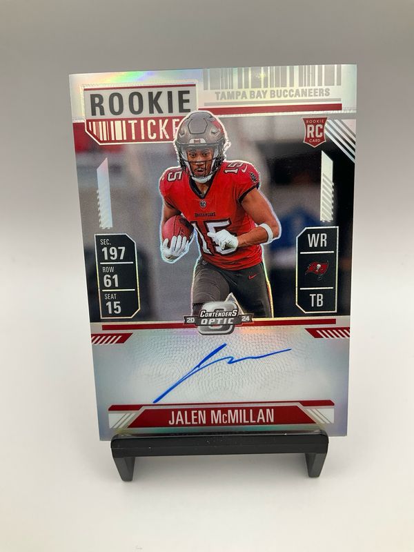 2024 CONTENDERS OPTIC JALEN MCMILLAN ROOKIE TICKET AUTO