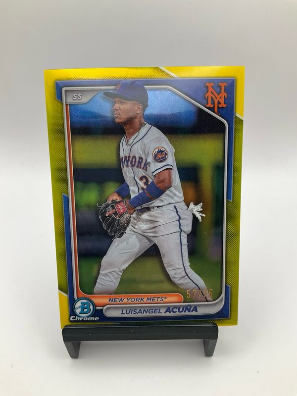 2024 BOWMAN CHROME LUISANGEL ACUNA YELLOW 57/75
