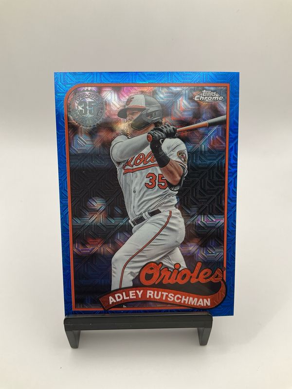 2024 TOPPS CHROME ADLEY RUTSCHMAN BLUE MOJO 007/150