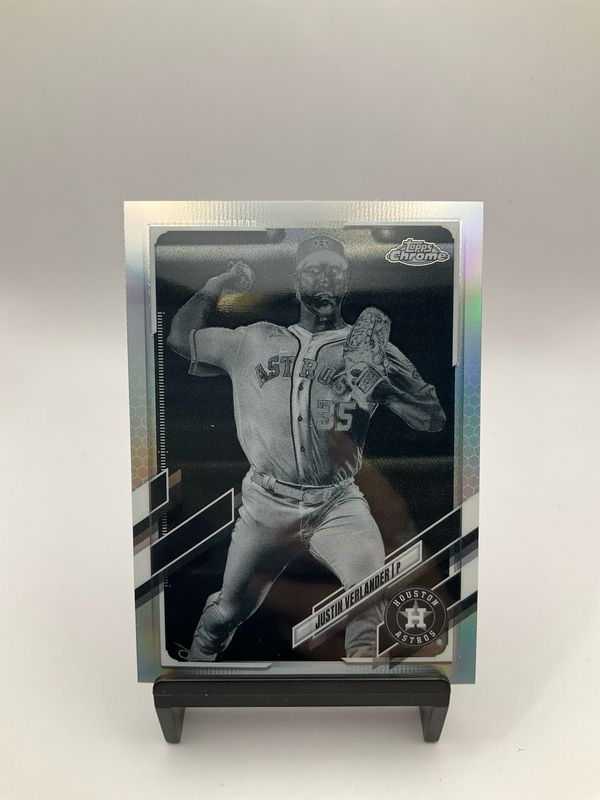 2021 TOPPS CHROME JUSTIN VERLANDER PHOTO VARIATION CHROME