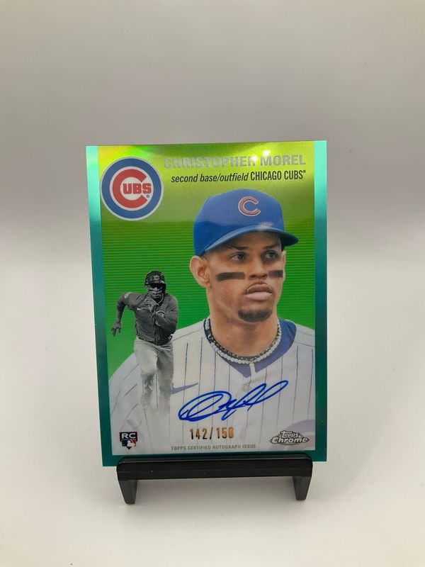 2023 TOPPS CHROME PLATNIUM CHRISTOPHER MOREL TEAM AUTO 142/150