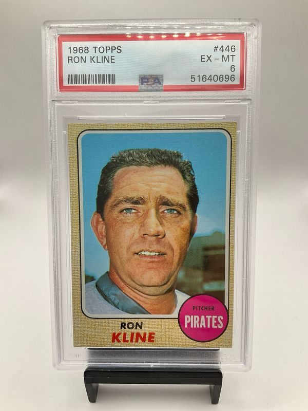 1968 TOPPS RON KLINE #446 PSA 6
