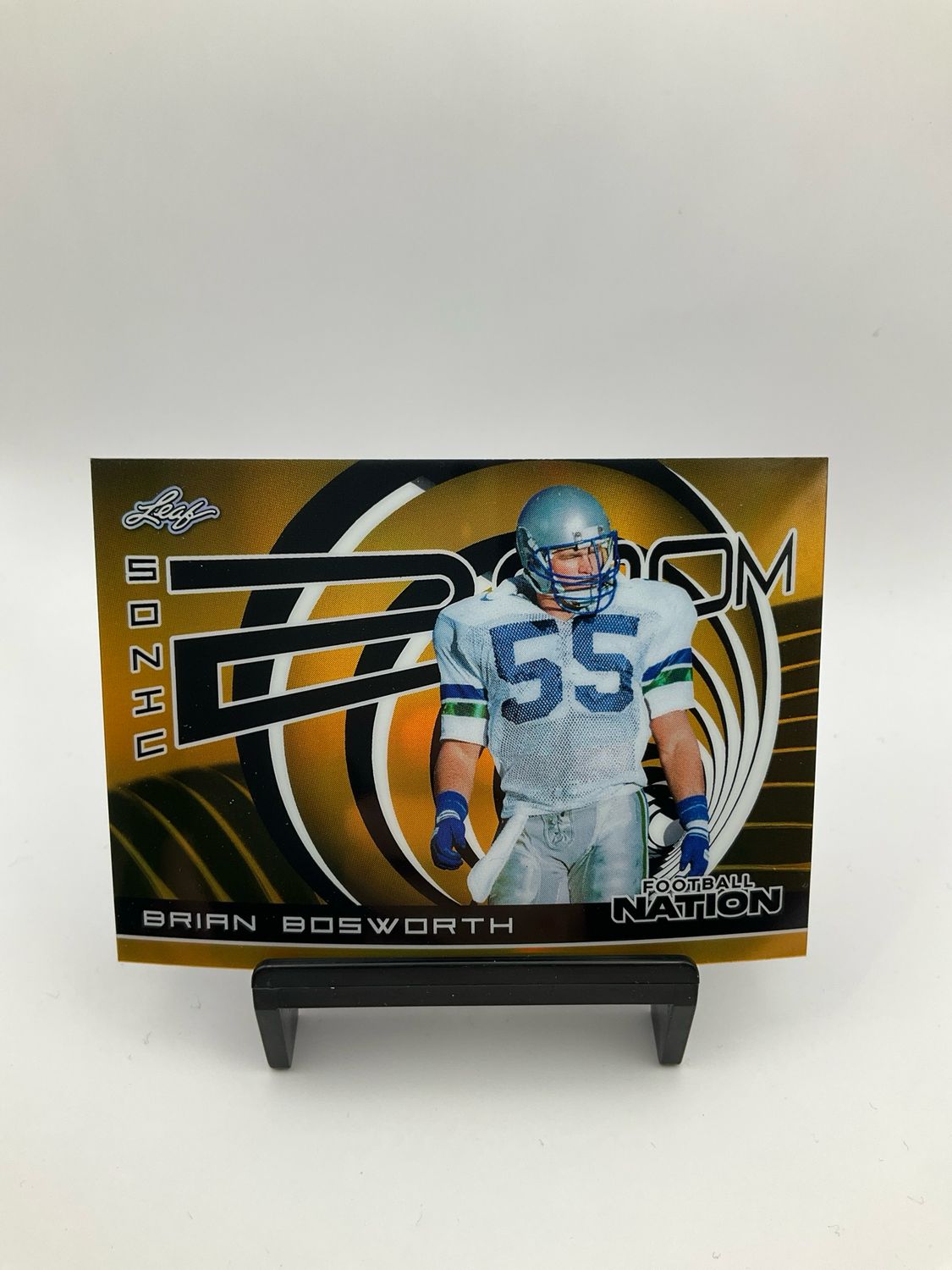 2025 NATION FOOTBALL BRIAN BOSWORTH SONIC BOOM GOLD 1/1
