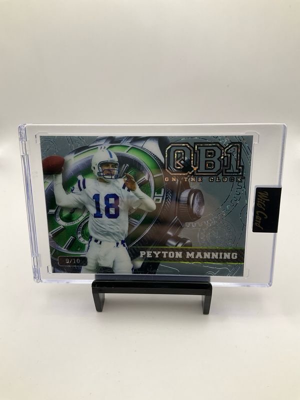 2024 WILD CARD PEYTON MANNING &quot;QB1 ON THE CLOCK&quot; GREY 9/10