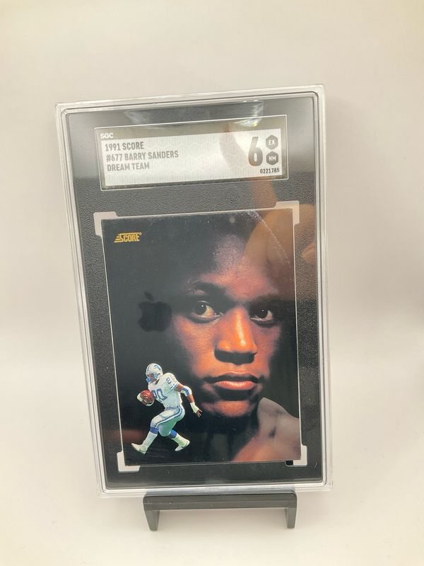 1991 SCORE #677 BARRY SANDERS DREAM TEAM SGC 6