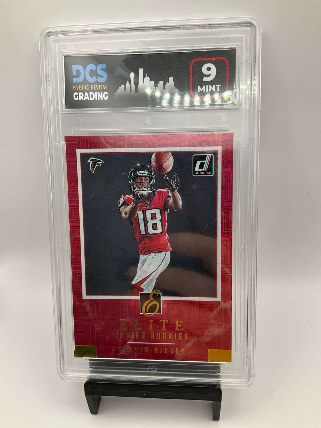2018 DONRUSS ELITE SERIES ROOKIES CALVIN RIDLEY RED MOJO DCS GRADE 9