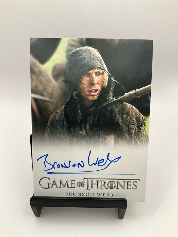 GAME OF THRONES BRONSON WEBB AUTO