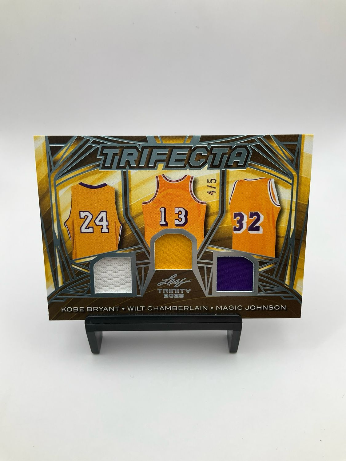 2025 LEAF TRINITY TRIFECTA BRYANT/CHAMBERLAIN /JOHNSON PATCH 4/5