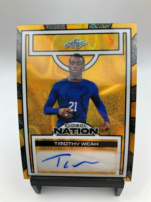 2025 NATION FUTBOL TIMOTHY WEAH GOLD AUTO 1/1