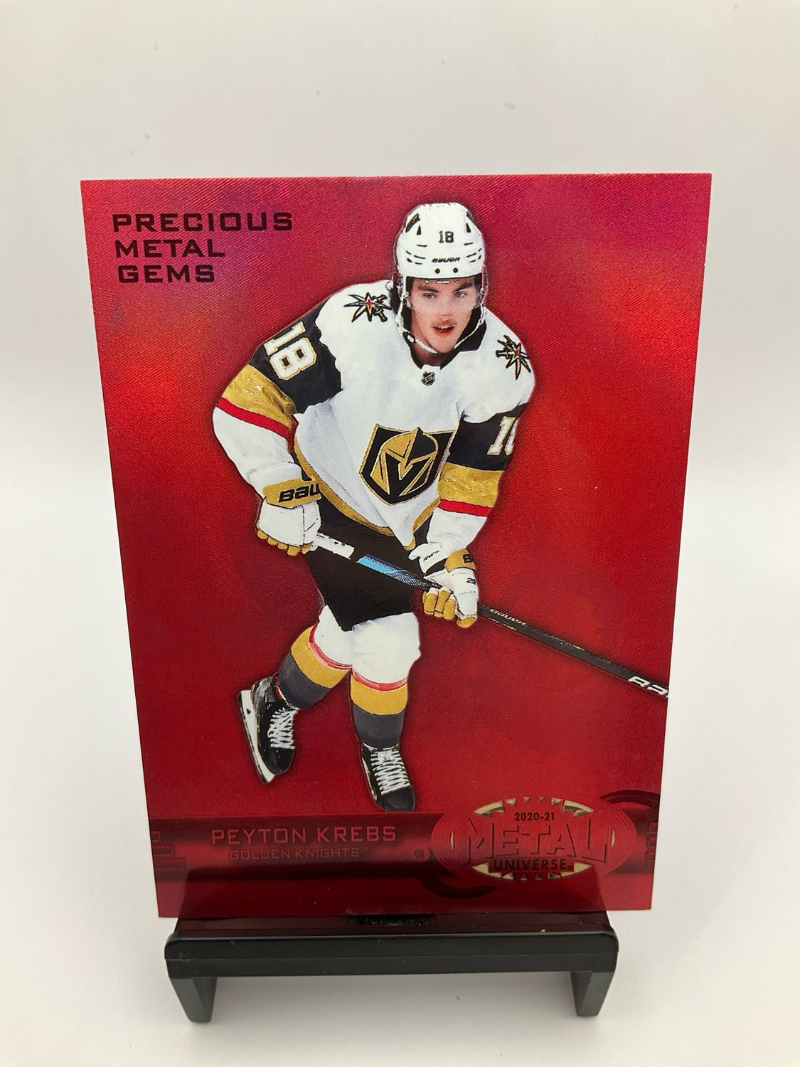 2020/21 UD METAL UNIVERSE PEYTON KREES PRECIOUS METAL GEMS RUBY 53/100