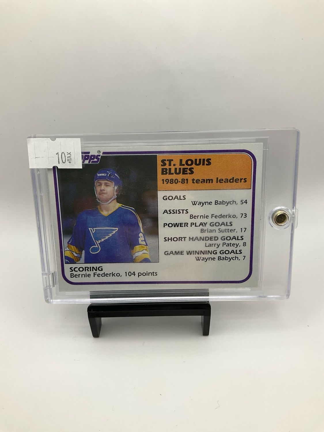 1981 TOPPS ST.LOUIS BLUES BERNIE REDERKO NO.62