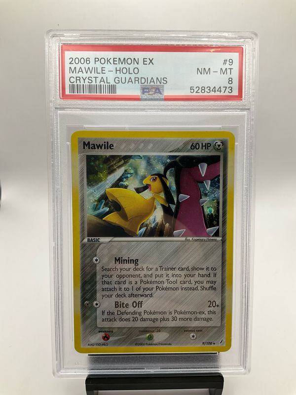 2006 POKEMON CRYSTAL GUARDIANS MAWILE HOLO PSA 8