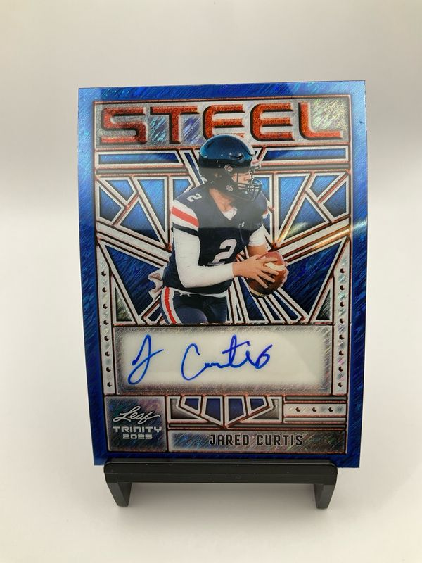 2022 TRINTIY STEEL JARED CURTIS BLUE SHIMMER AUTO 1/1