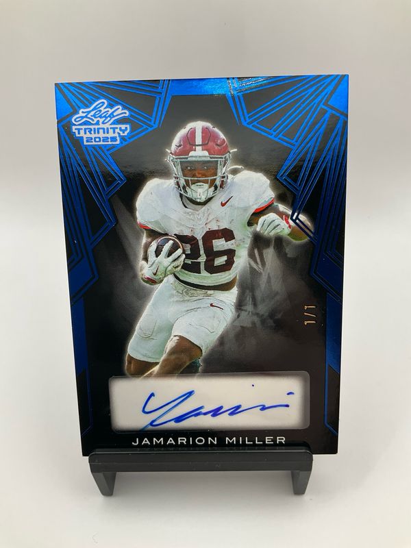 2025 TRINITY JAMARION MILLER BLACK &amp; BLUE AUTO 1/1