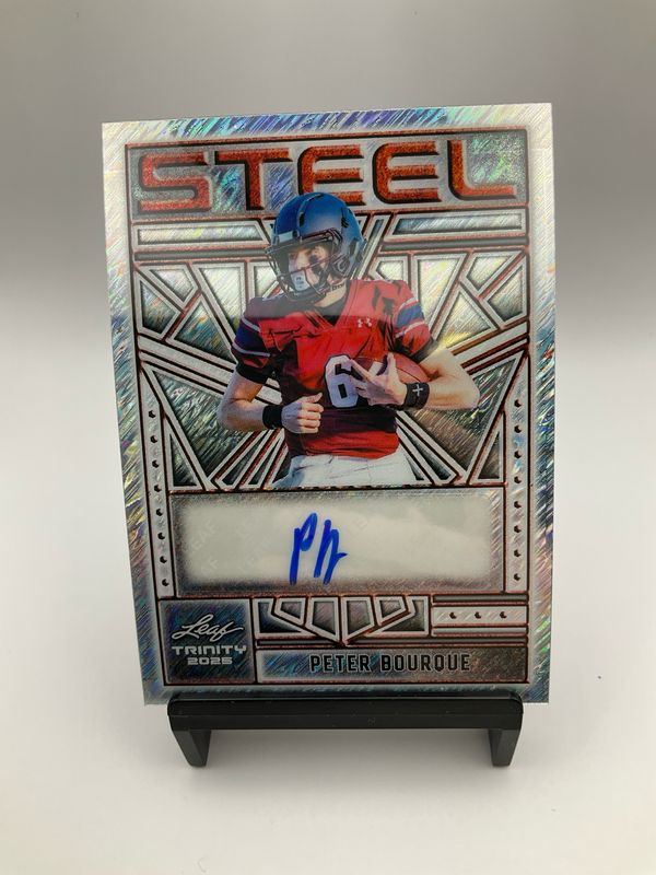 2025 TRINITY STEEL PETER BOURQUE SILVER SHIMMER AUTO 1/1