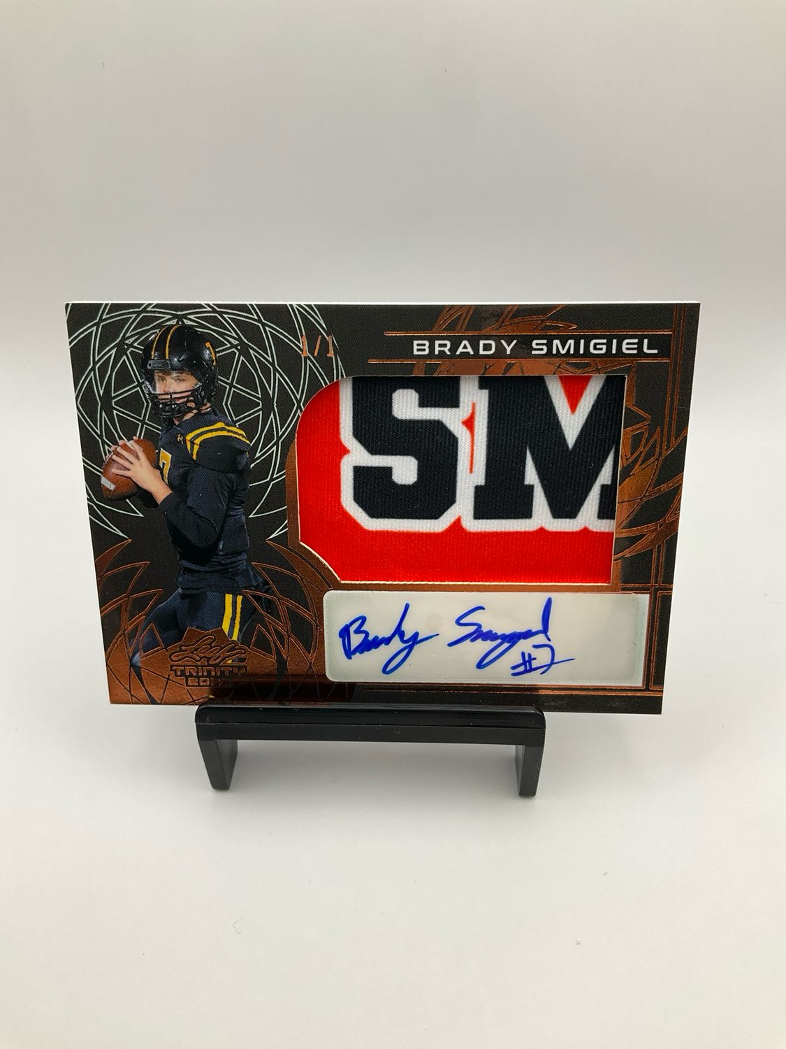 2025 TRINITY BRADY SMIGIEL BLACK &amp; BRONZE PATCH AUTO 1/1