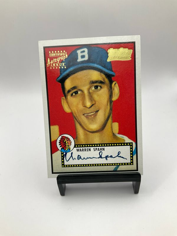 2001 TOPPS TEAM TOPPS LEGENDS WARREN SPAHN
