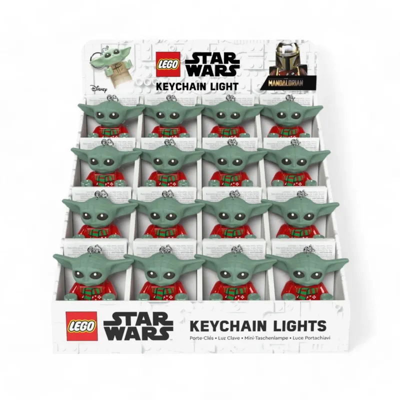 LEGO Star Wars Mandalorian Keychain Light GROGU Holiday Sweater