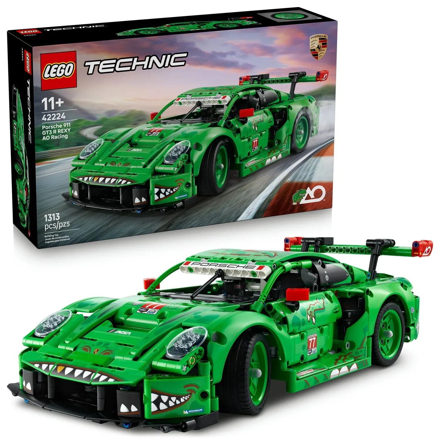 LEGO Porsche 911 GT3 R REXY AO Racing Car