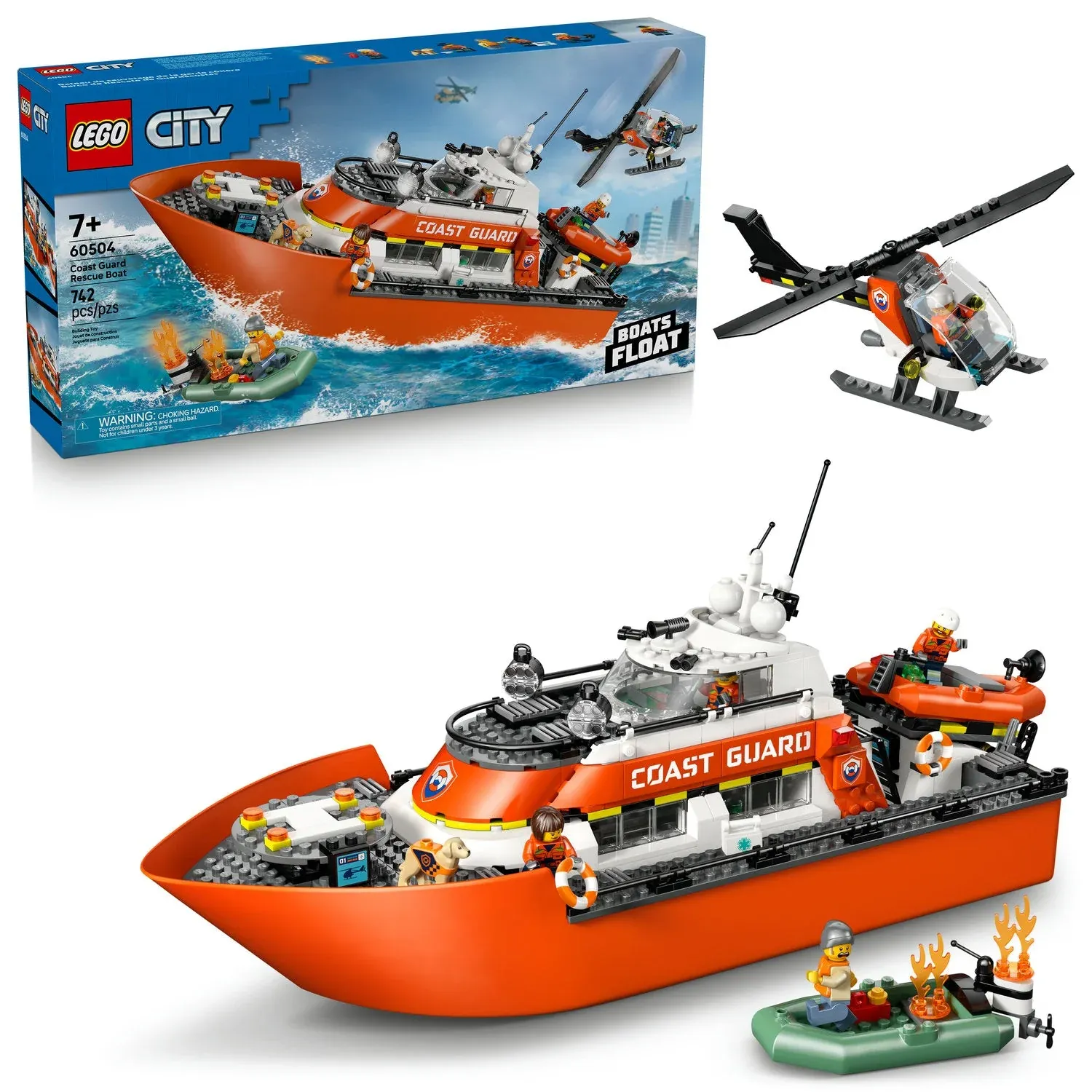 LEGO Coast Guard Rescue Boat &amp; Helicopter
