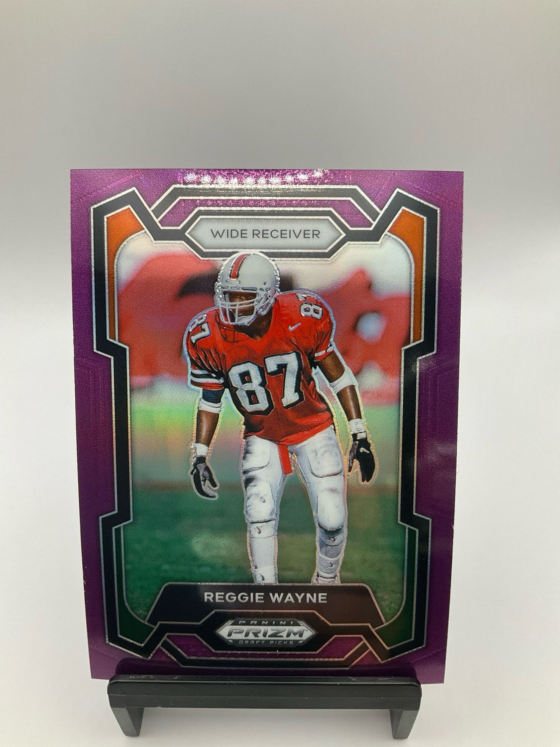2024 Panini Prizm Draft Picks Football Reggie Wayne Purple Prizm /75