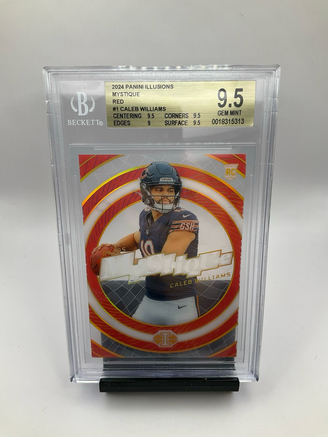 2024 ILLUSIONS RED MYSTIQUE CALEB WILLIAMS BECKETT 9.5 88/199