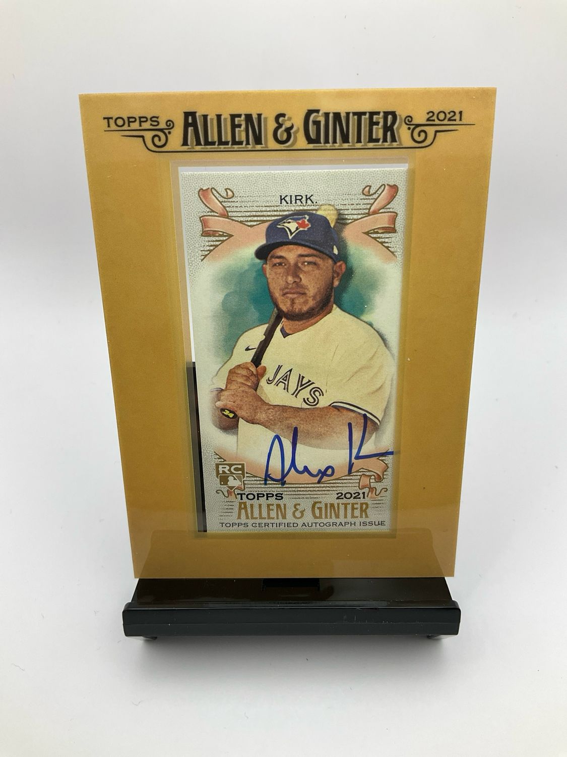 2021 TOPPS A &amp; G MINI FRAMED GOLD ALEJANDRO KIRK AUTO