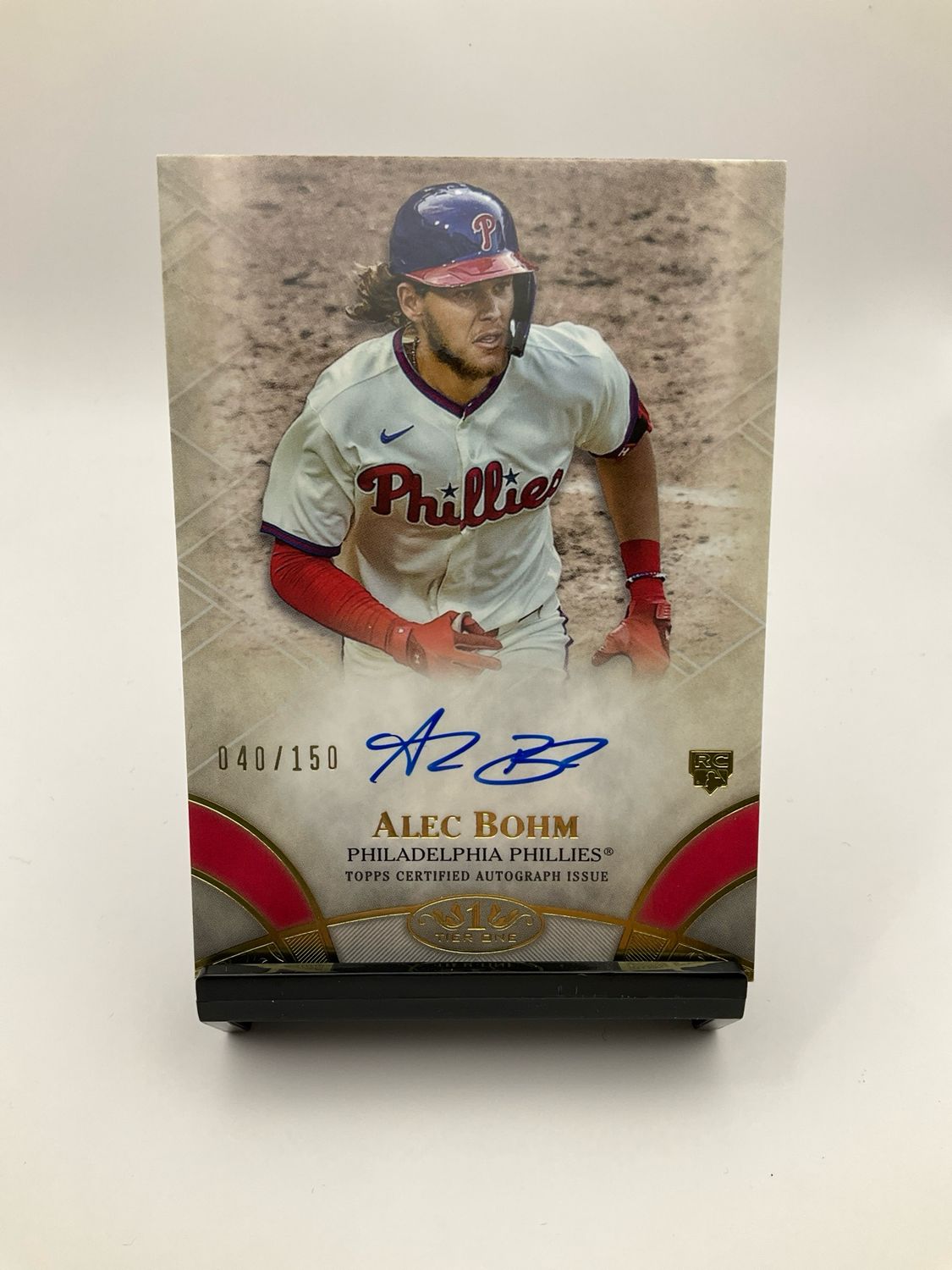 2021 TOPPS TEIR 1 ALEC BOHN AUTO 40/150