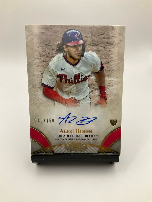 2021 TOPPS TEIR 1 ALEC BOHN AUTO 40/150