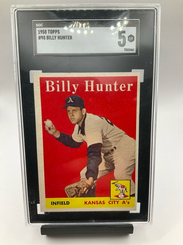 1958 TOPPS #98 BILLY HUNTER SGC 5