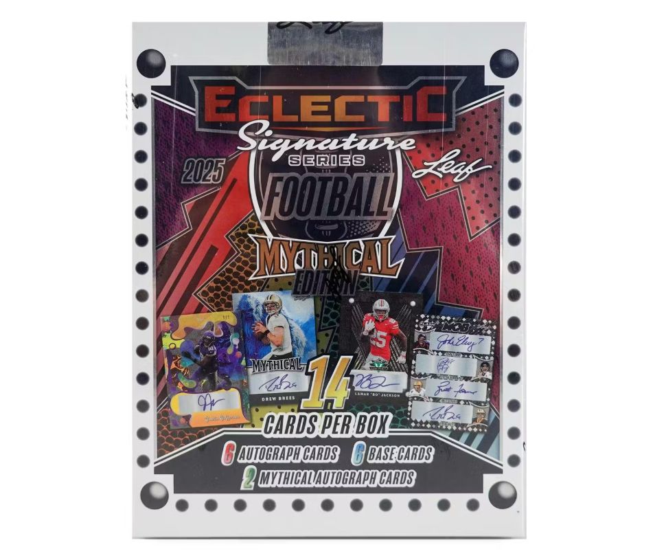 2025 LEAF ECLECTIC SIGNATURE SERIES FOOTBALL MYTHICAL BOX