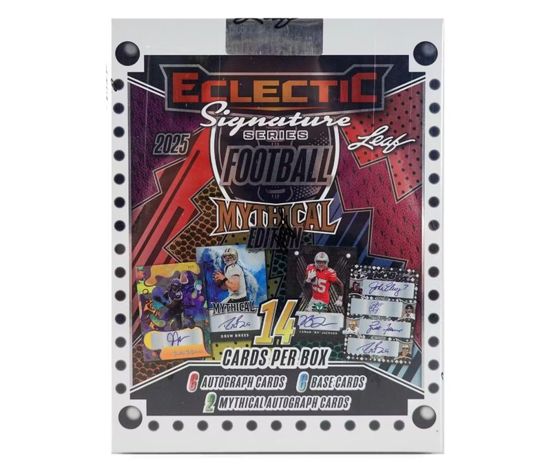 2025 LEAF ECLECTIC SIGNATURE SERIES FOOTBALL MYTHICAL BOX