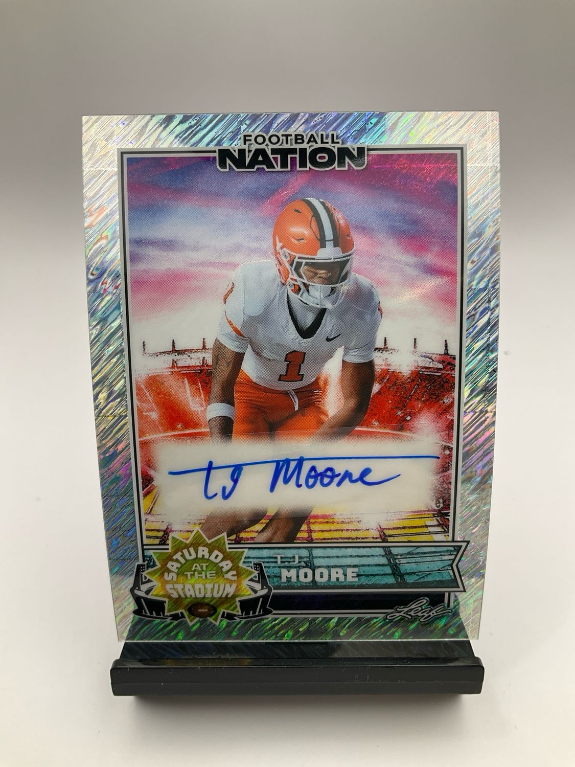 2025 NATION FOOTBALL TJ MOORE SILVER SHIMMER 2/15