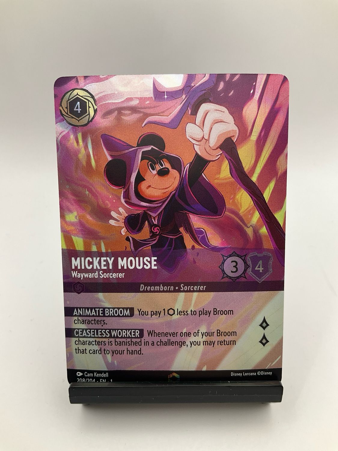 DISNEY LORCANA MICKEY MOUSE ENCHANTED 208/204