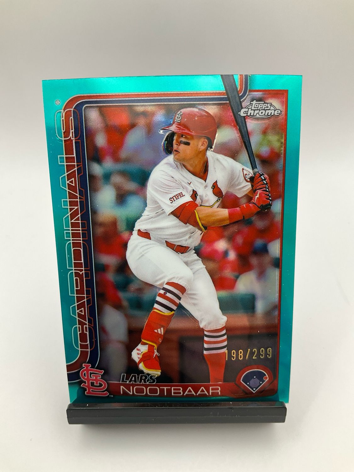 2025 TOPPS CHROME LARS NOOTBAAR TEAL 198/299