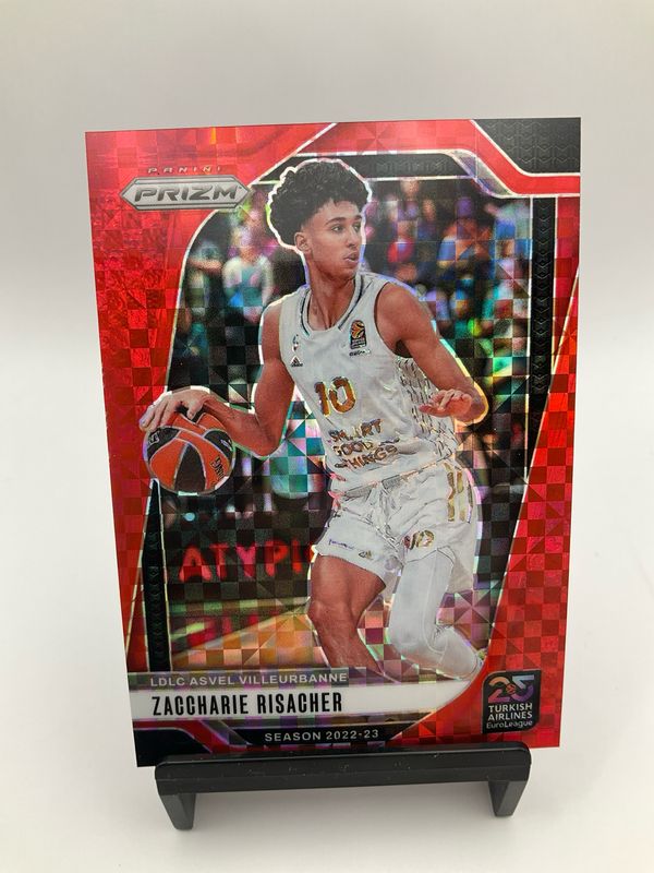 24/25 PRIZM EUROLEAGUE ZACCHARIE RISACHER RED CHECKER 48/75