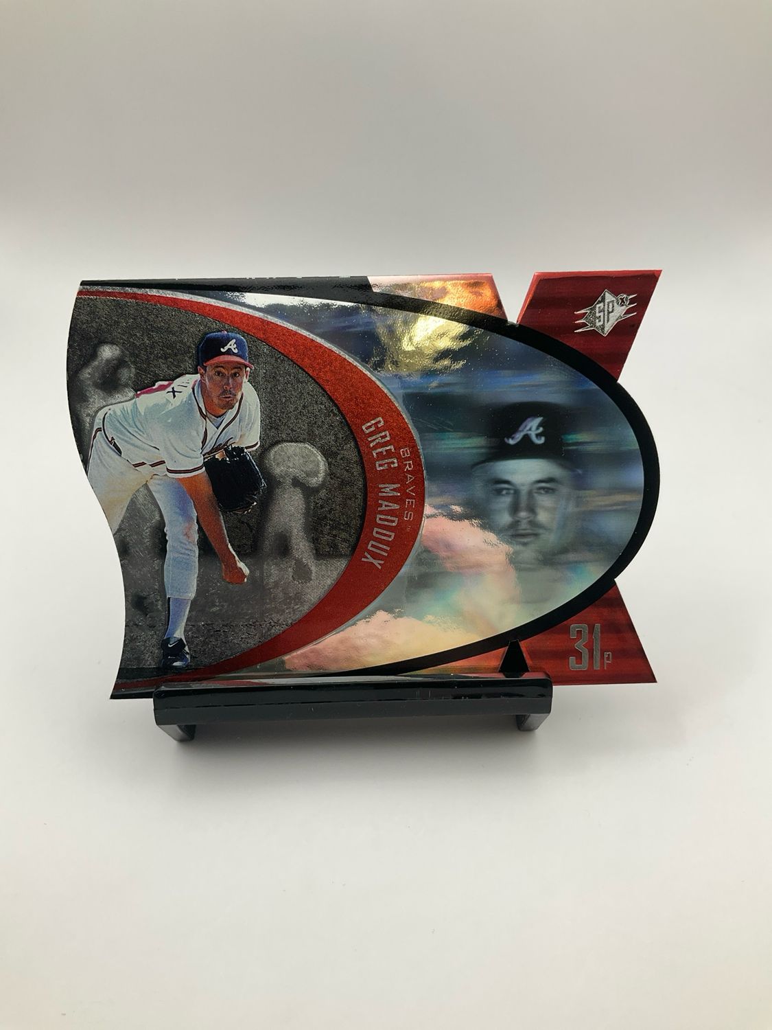 1997 UD SPX GREG MADDUX DIE CUT