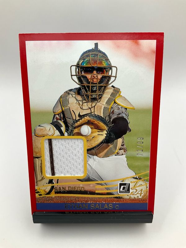 2024 DONRUSS BASEBALL ETHAN SALAS  RED PATCH 71/99
