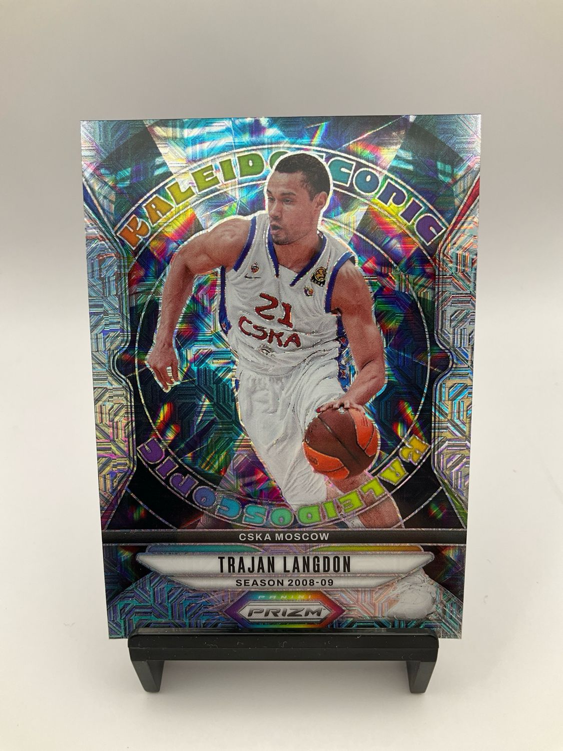 24/25 PRIZM EUROLEAGUE TRAJAN LANGDON KALEIDOSCOPIC MOJO 23/25
