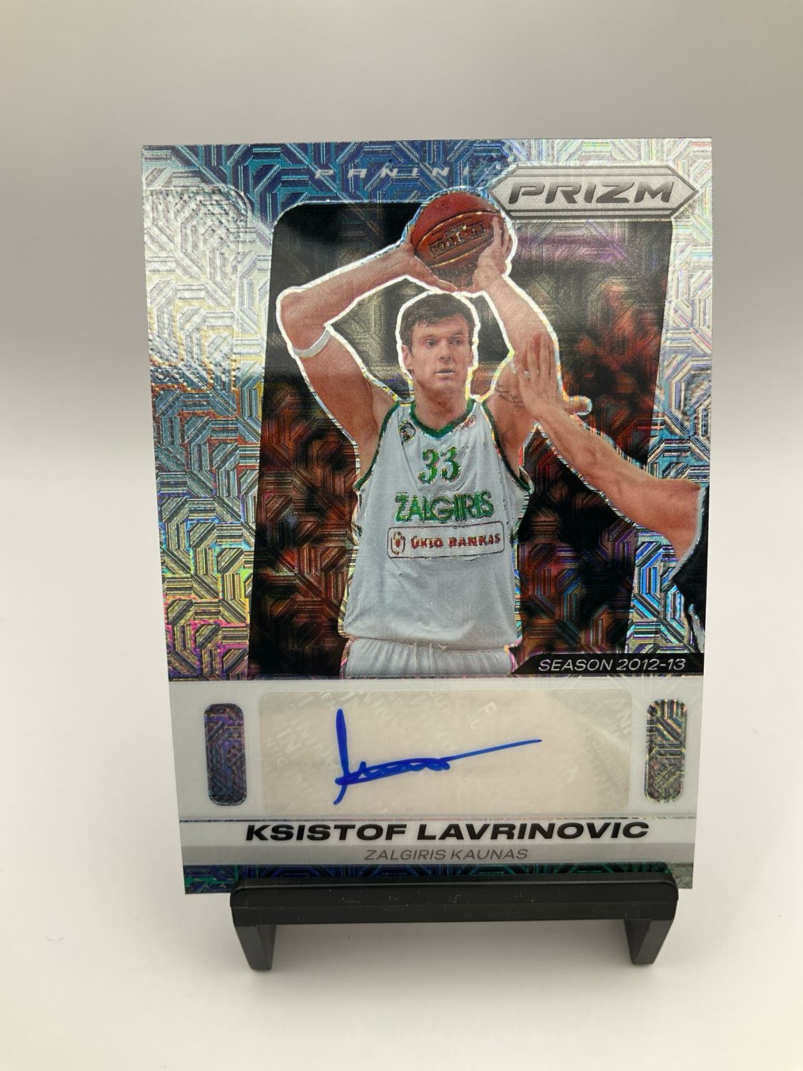 24/25 PRIZM EUROLEAGUE KSISTOF LAVRINOVIC AUTO SILVER MOJO 22/25