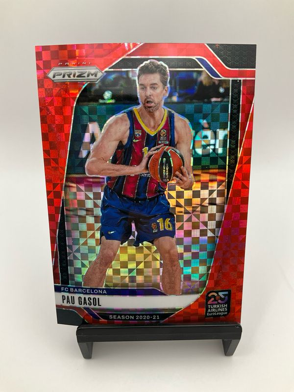 2024 PRIZM EUROLEAGUE PAU GASOL /75 RED POWER 52